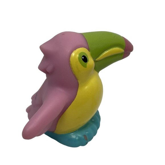 FISHER PRICE LITTLE PEOPLE Toucan Pink & Yellow w Green Bill Bird Toy - Picture 4 of 11